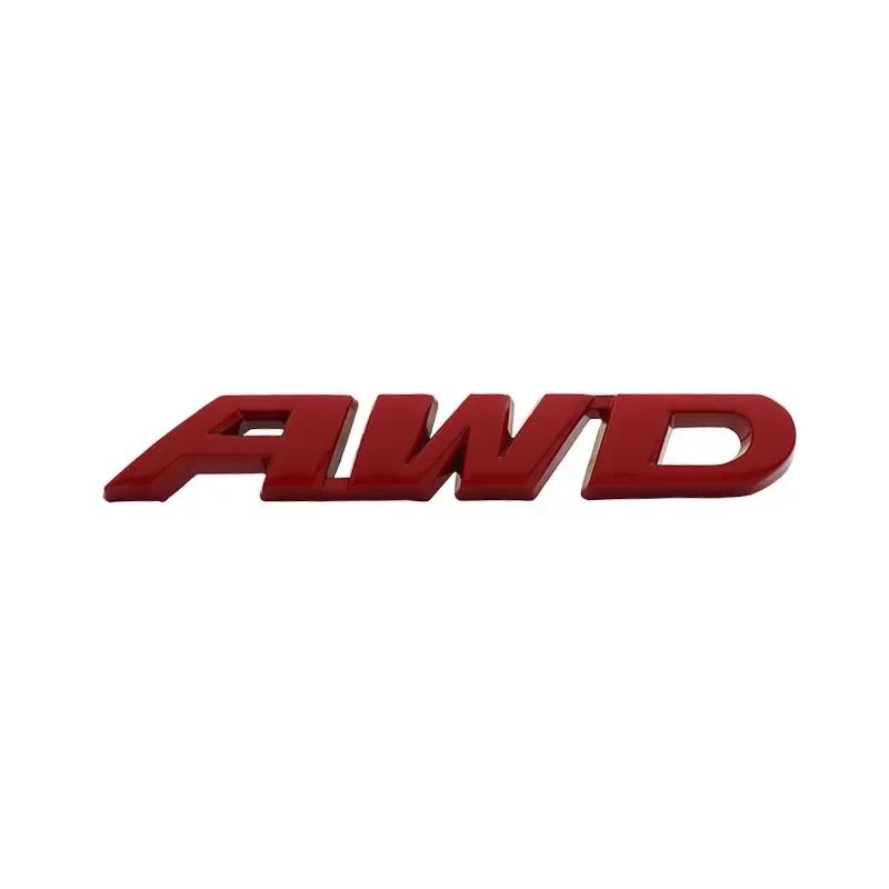 3D Premium AWD 4 Wheel Drive SUV Off Road car Hood Fender trunk Rear Bonnet Nameplate Emblem Badge Sticker for SUV Off Road V6