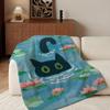 Art F-flow Throw Flannel Throw Blanket, Lightweight Cozy, Durable Washable Cute Cool