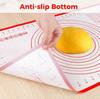 4Pcs/Set Silicone Baking Mat with Plastic Scraper Large Rolling Dough Pad Non-Stick Pizza Dough Maker Pastry Baking Accessories