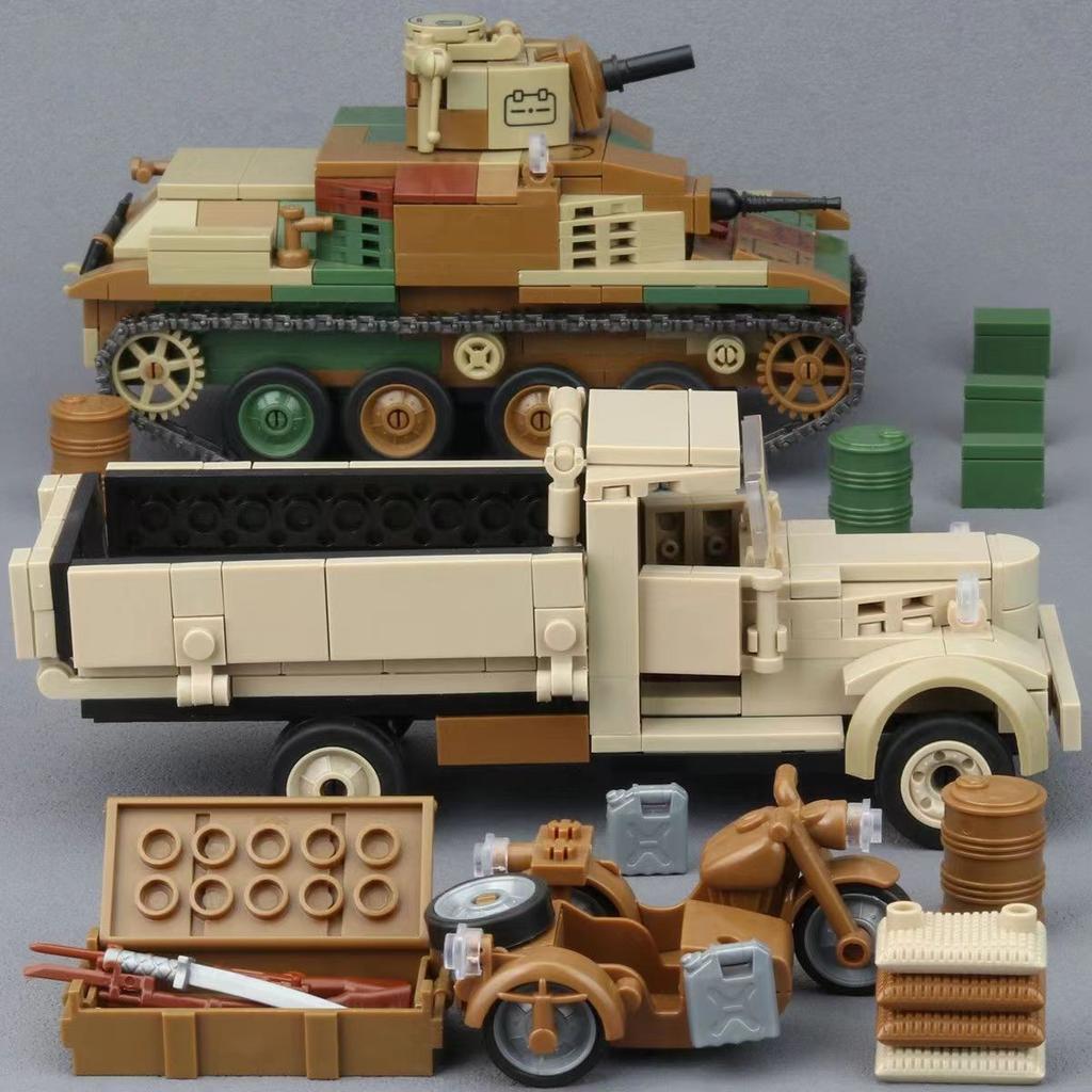 Non-Toxice Militare WW2 Vehicul Blindat Greu Tip 89 92 Tanc de Luptă pe Șenile Armata Armă Blocuri de Construcție Cărămizi Model Clasic Jucării Cadouri Copii