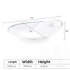 Metamine Tableware Dumpling Plate Creative Imitation Porcelain Specialty Plate with Vinegar Dish Hotel Hotel Cold Dish