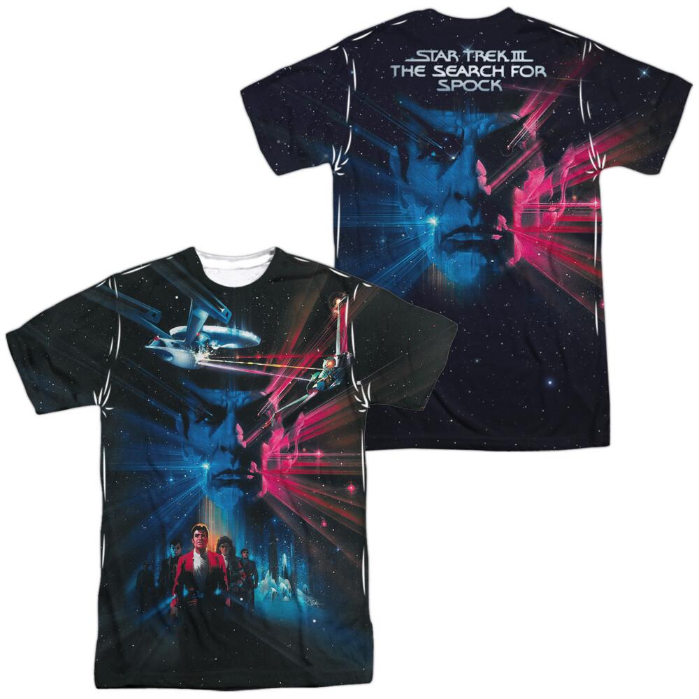 Star Trek III The Search For Spock Movie Poster Dye Sublimation T-Shirt XL