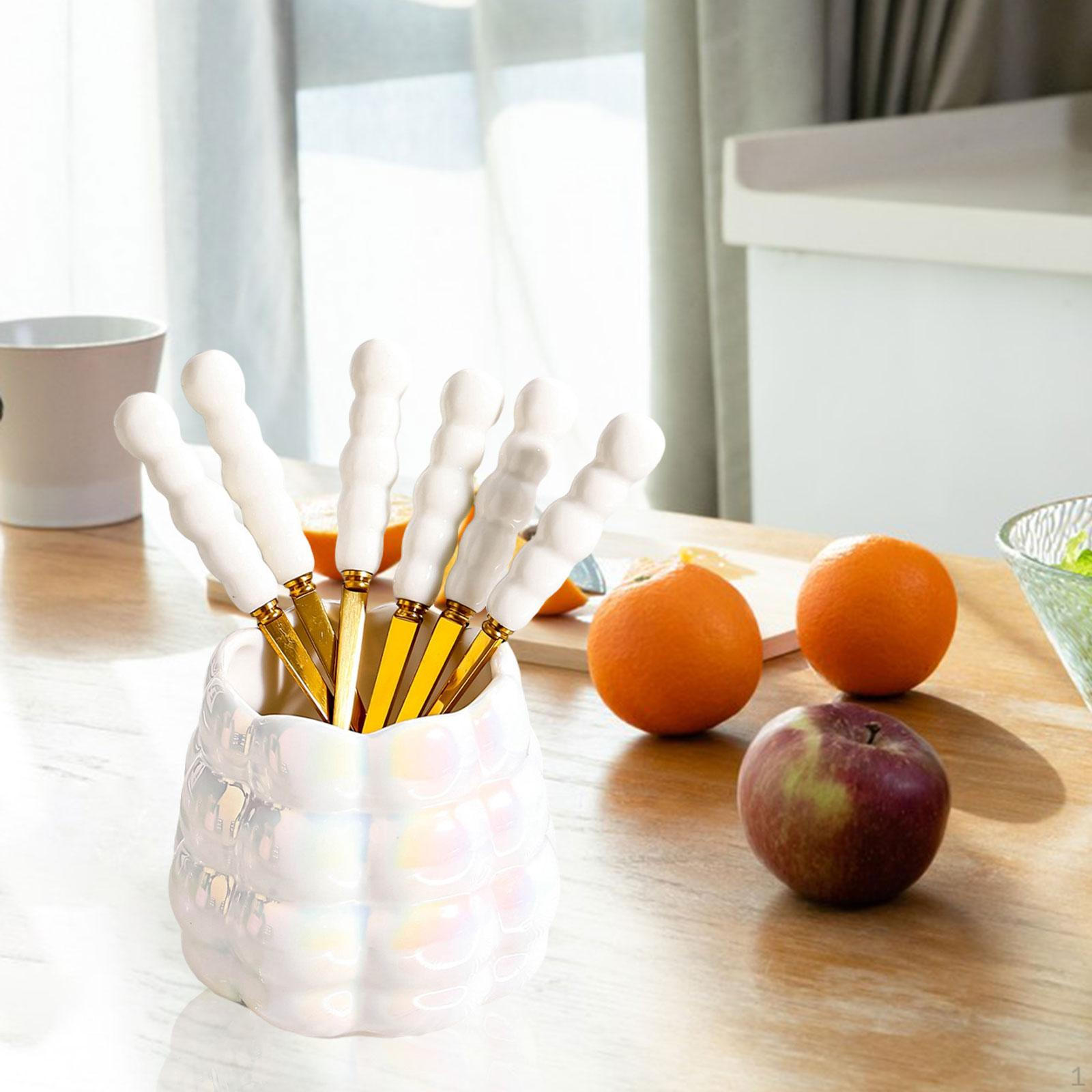 

Набор фруктовых вилок и ложек, вилки для закусок, десертные кофейные ложки для ресторанного салата