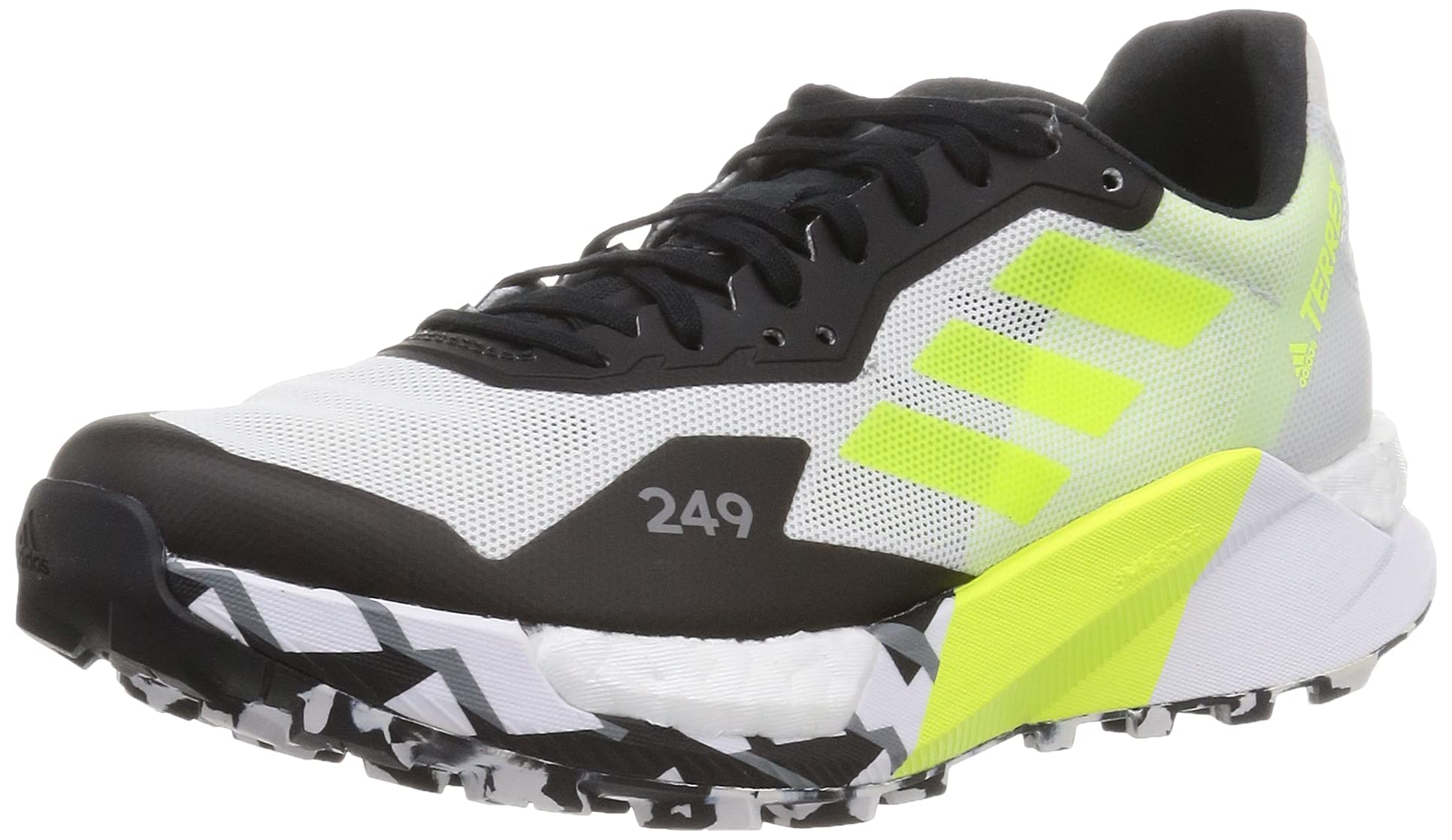 

Кроссовки Terex Agrabic Ultra Trail Running LEV74 Core White cm [Adidas] женские черные/солнечно-желтые/кристаллические (ФГ7660) 24,0