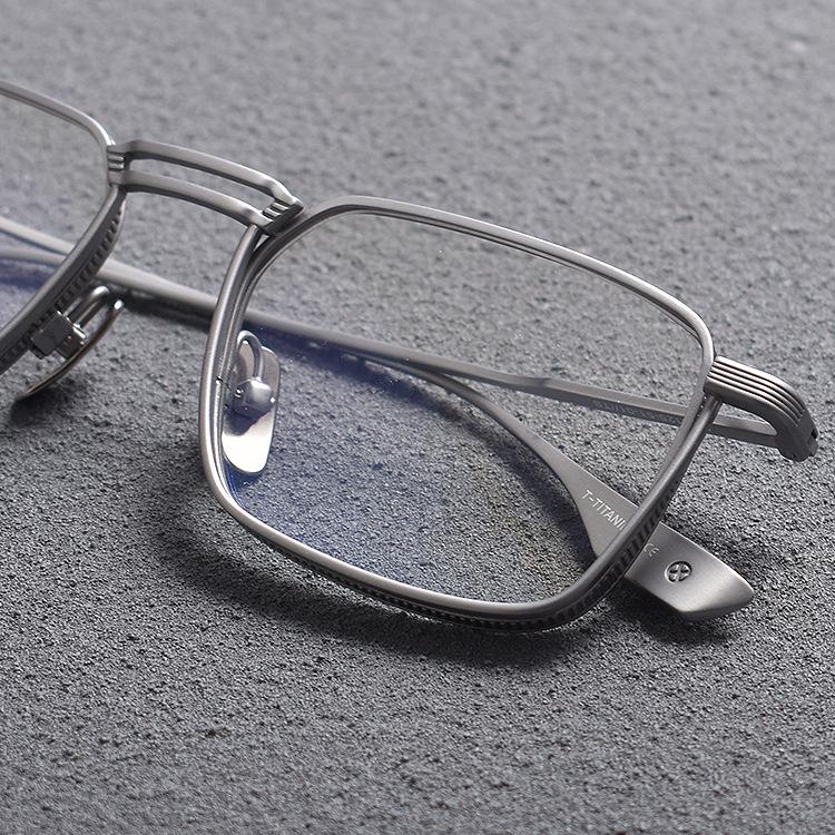 Myopia Glasses Male Ruffian Handsome Tide Can Be Equipped With Degree Retro Eye Frame Anti-Blue Flat Mirror