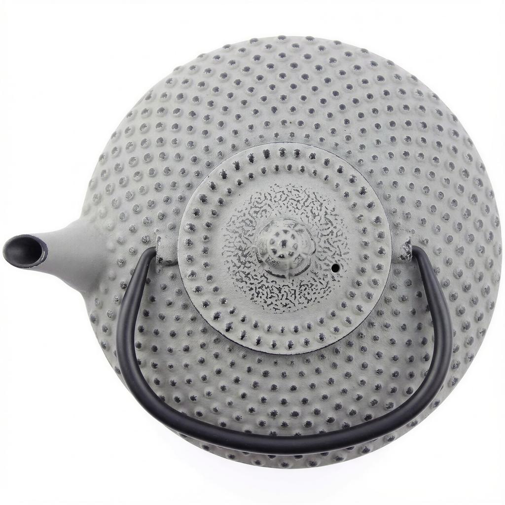 Cast Iron Tea Set Kettle 1.25L Steel Strainer Gray