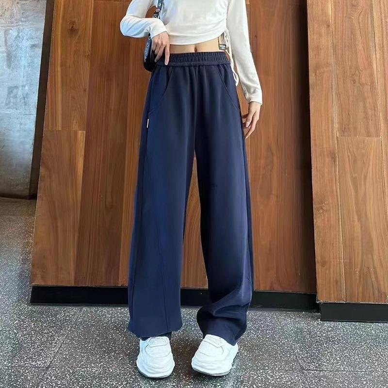 2025 Frühling Damen High Waist Schlankmachende Weitbein Shuffle Dance Hose