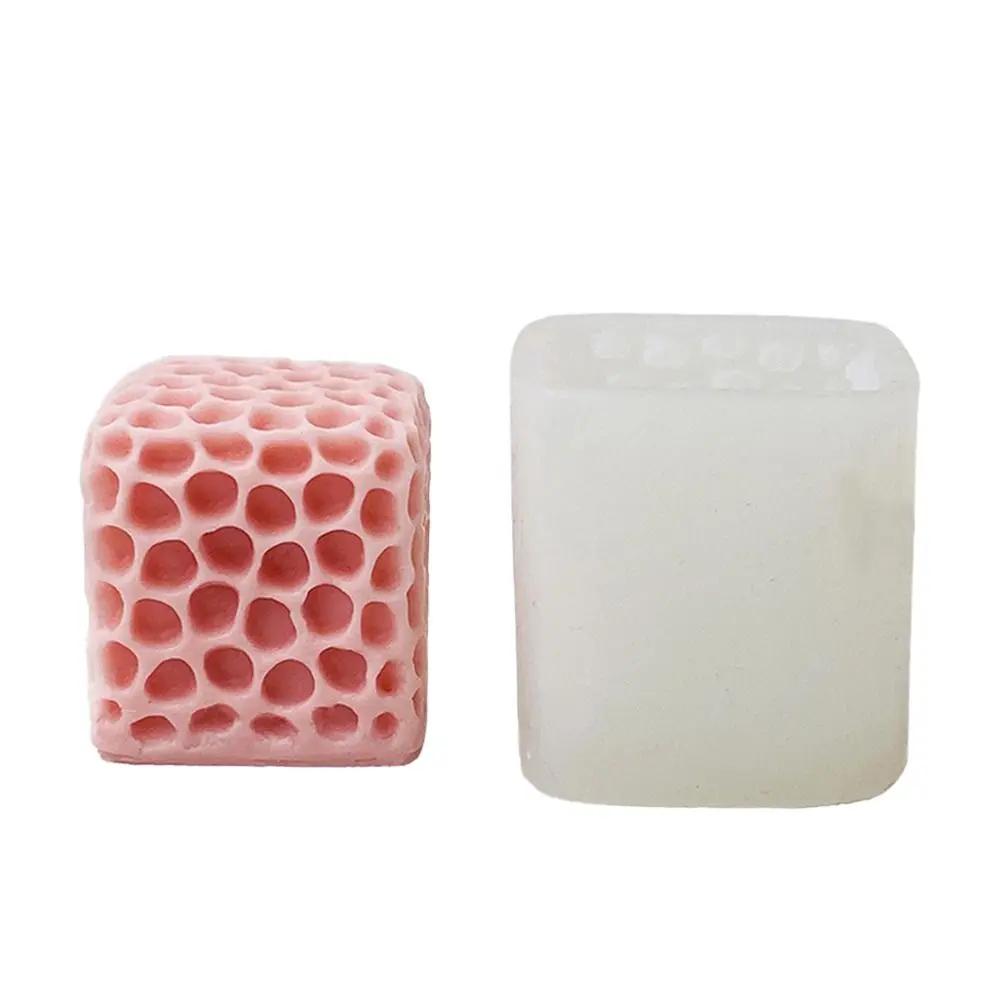 3D Cylinder Candle Mold DIY Silicone Candle Mold Cake Resin Molds 3D Art Wax Candle Making Mould Silicone Handmade Soap Molds
