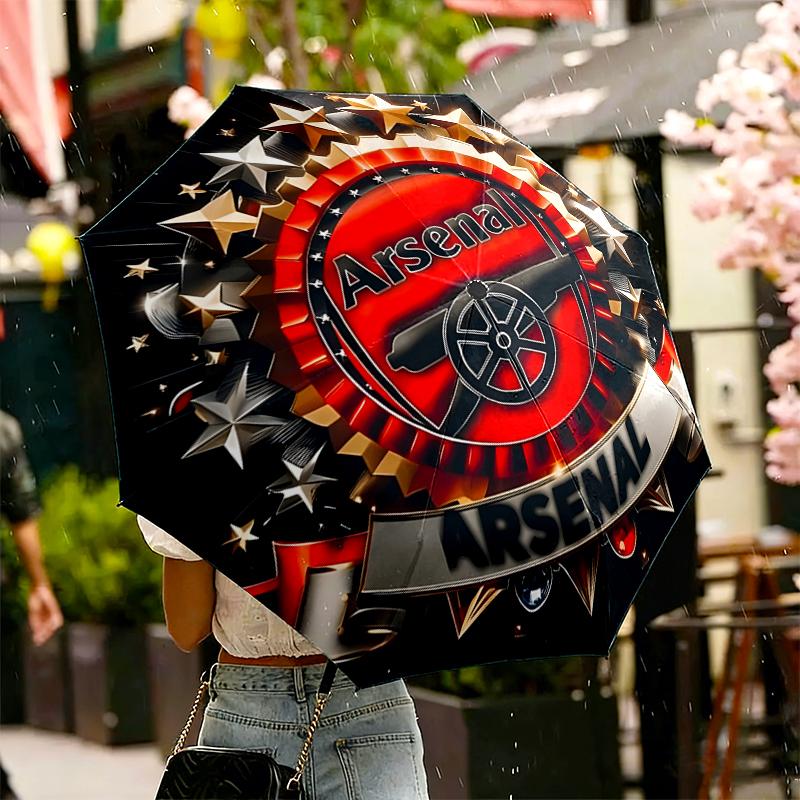 Arsenal F.C Print Umbrella Automatic Opening/ Closing - Portable Foldable Design - Daily use for Travel/Outdoor - Gift for Birthday