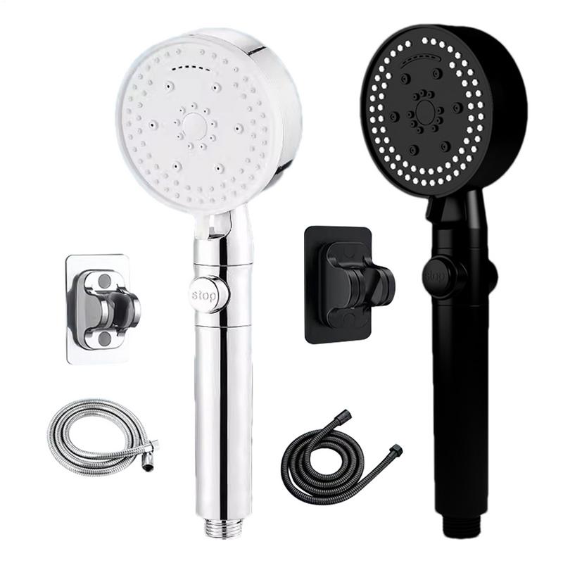 Bathroom Pressurized Hand Shower Package Accessories Shower Nozzle Large Water Output 8 Models Universal Adaptation Save Water