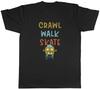 Crawl Walk Slate Funny Monster Skater Skating Mens T-Shirt Tee Gift Top