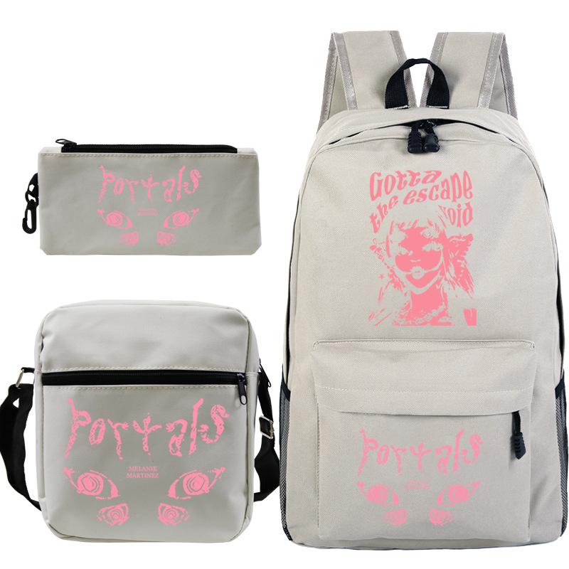 Мелани Мартинес Модный тренд Периферийный Школьный рюкзак Пенал Набор Набор из трех предметов No Specifications