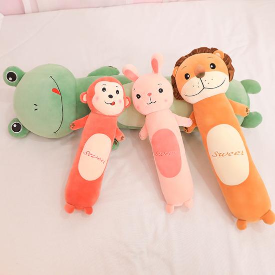 Monkey Rabbit Plush Toy Soft Stuffed Animal Cat Lion Sofa Throw Pillow