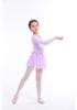 Children's Spring/Summer Long Sleeve Cotton Ballet Leotard Two-Piece Set