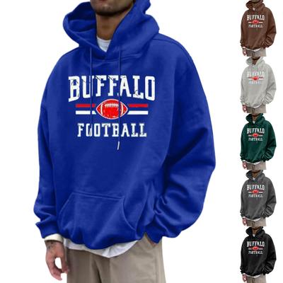 Men's Fashionable Daily Versatile Casual Hooded Sweatshirt, Daily Long Sleeved Patch Top Sweatshirt