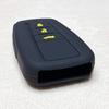 IKT Smart Key Silicone Cover for Toyota Cars, 3 Buttons, Black Yellow, Corolla Cross,