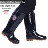 Men's High-Top Non-Slip PVC Construction Rain Boots - Wear-Resistant, Water-Resistant Mid-Calf Rubber Shoes