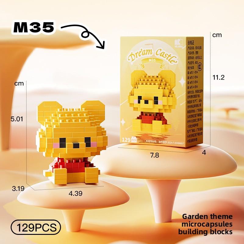 Melody Snow Lotso White Cartoon Micro Blocks Set For Children Toy Educational