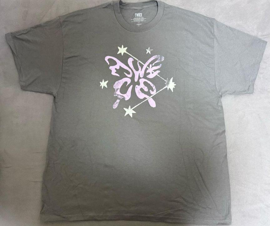 

[USED] TWICE Lollapalooza 2025 Gray T-shirt XL