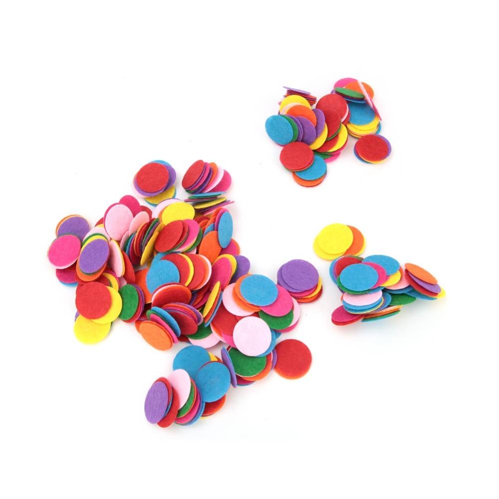 500pcs Round Shape Pre Cut Felt Circles Non-Woven Fabric Felt Applique Circles DIY Projects