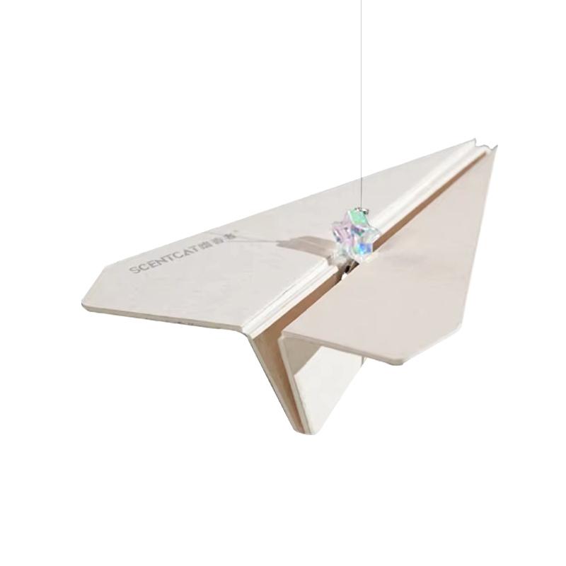 1 Piece Car Hanging Accessories Paper Plane Scent Diffuser Aromatic Car Air Freshener Pendant Interior Rearview Mirror Decor