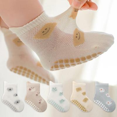 Childrens Non-Slip Socks Cute Cartoon Pattern Kids Boys Girls Floor Socks Comfortable Breathable for Toddler