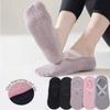 Women's Non-Slip Yoga Socks - Pure Cotton, Shock-Absorbing Silicone Grip, Low-Cut, Invisible Boat Style.