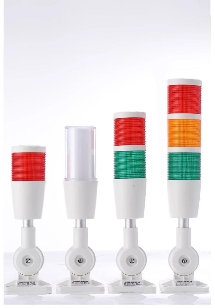 Multi-Tier LED Signal Tower with Foldable 24V Audible and Visual Alarm