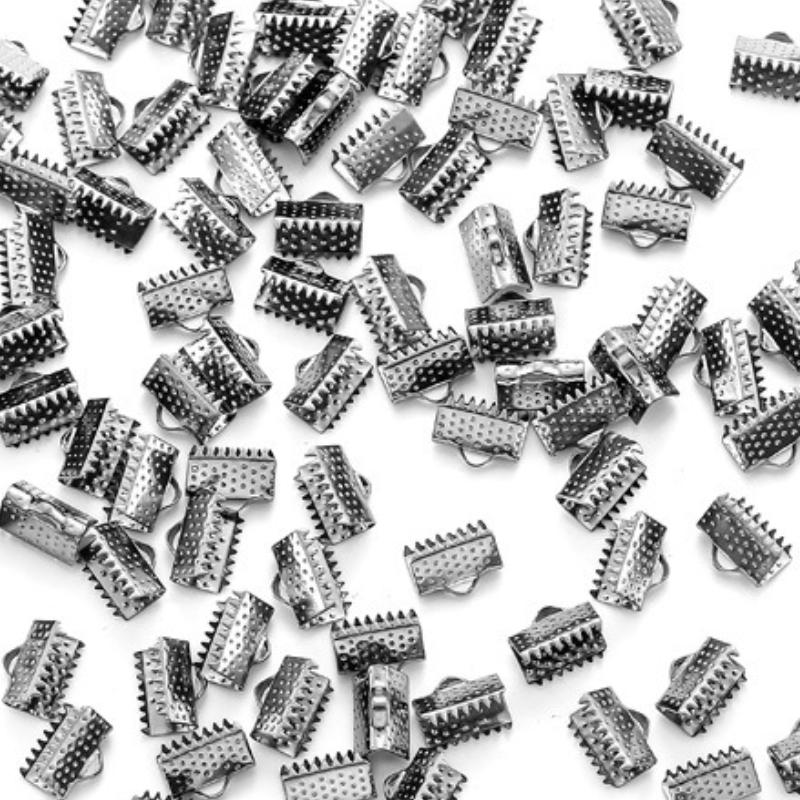 

Бусины-обжимки Зажимы-зажимы Колпачки для шнуров Лента для шнура Кожаные зажимы Соединители-складыватели Аксессуары для самостоятельного изготовления ювелирных изделий 16mm x 50pcs