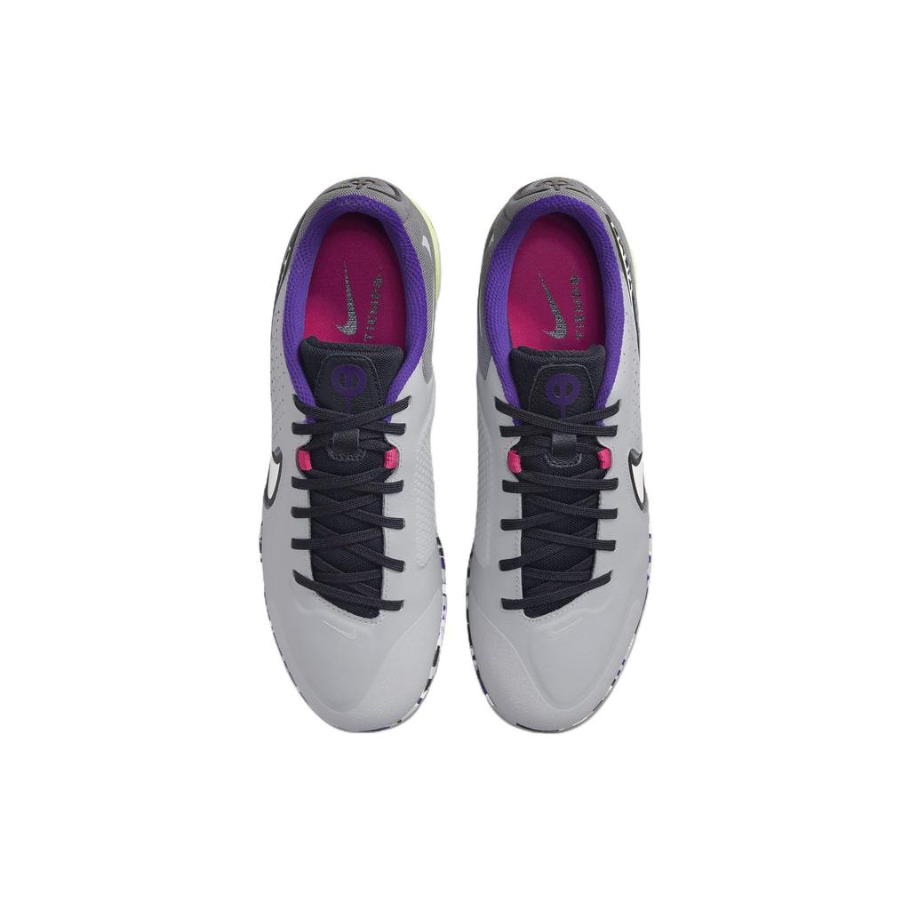 Nike React Tiempo Legend 9 Pro IC Indoor Soccer Shoes Unisex Soccer Shoes Gray Purple DA1183-017