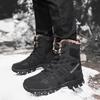 Męskie buty wojskowe Outdoor Buty turystyczne z pluszową podszewką Gumowe podeszwy Duży rozmiar 39-47