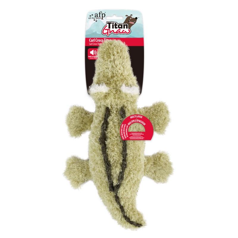 Plush Squeaky Dog Toy Mental Stimulation Dental Care - Assorted Animal Shapes