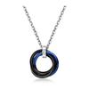 Necklace Men's Chain Women's Pendant Stainless Steel HIPHOP Popular Accessories for Men and Women Various Colors Simple Triple Ring Birthday Present