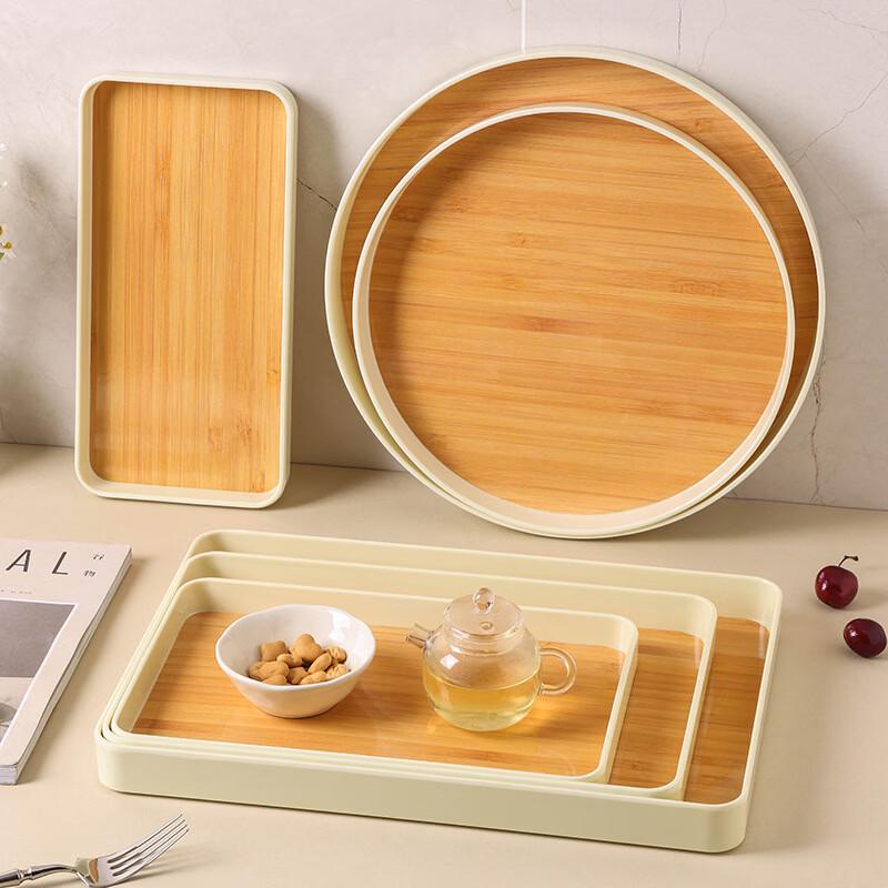 JINMEILI Melamine Rectangular Serving Tray