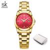 SHENGKE Nové dámské kalendářové hodinky Módní styl Dámské křemenné náramkové hodinky Top značka Dámské Nejlepší dárky Hodiny