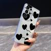Black Heart Balloons on Strings Case for Samsung Galaxy S26 S25 S24 S23 S22 S21 S20 FE Plus Soft TPU Slim Fit Shockproof Cover