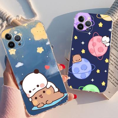 Coque de téléphone Mignonne BuBu DuDu Pour iPhone 15 13 14 Pro Max XS XR 12 11 Pro 13 Mini 6 7 8 Plus Dos Transparent Capa