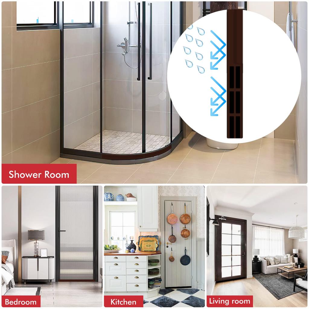 2 szt. Ogranicznik przeciągów do drzwi Środek do czyszczenia drzwi zewnętrznych i wewnętrznych Uszczelka dolna drzwi Izolacja przeciwpyłowa i akustyczna Izolator chroniący przed przeciągami