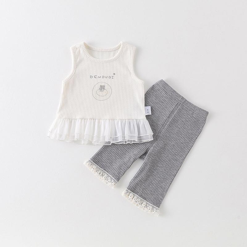2026 Summer New Baby Girls Sleeveless Vest - Lightweight Children s Outerwear Top