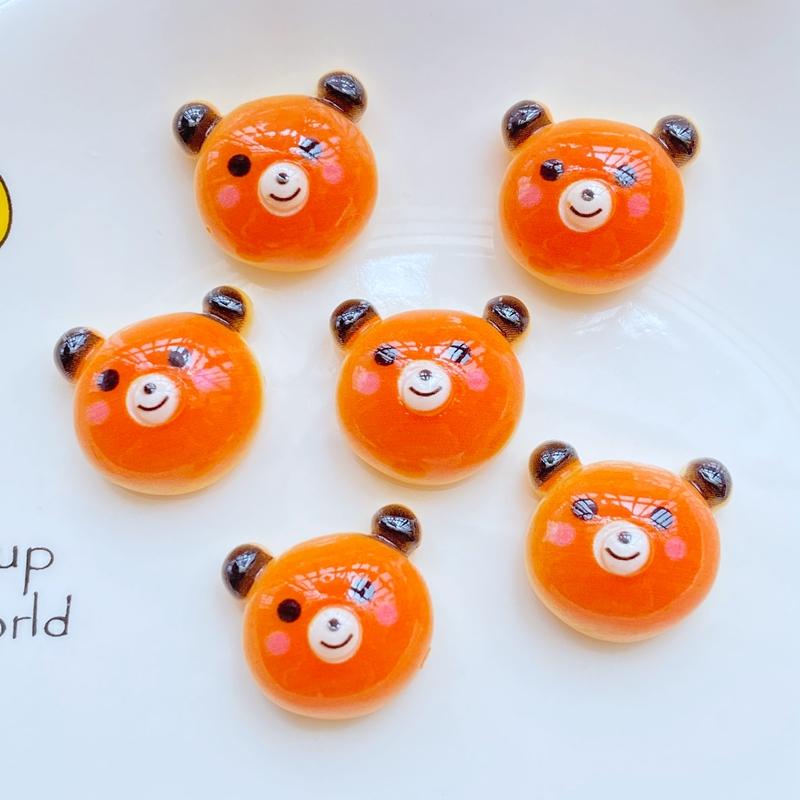 8Pcs New Cute Resin Biscuit Animal Flat Back Cabochon Scrapbooking Hair Bow Center Embellishments DIY Accessories