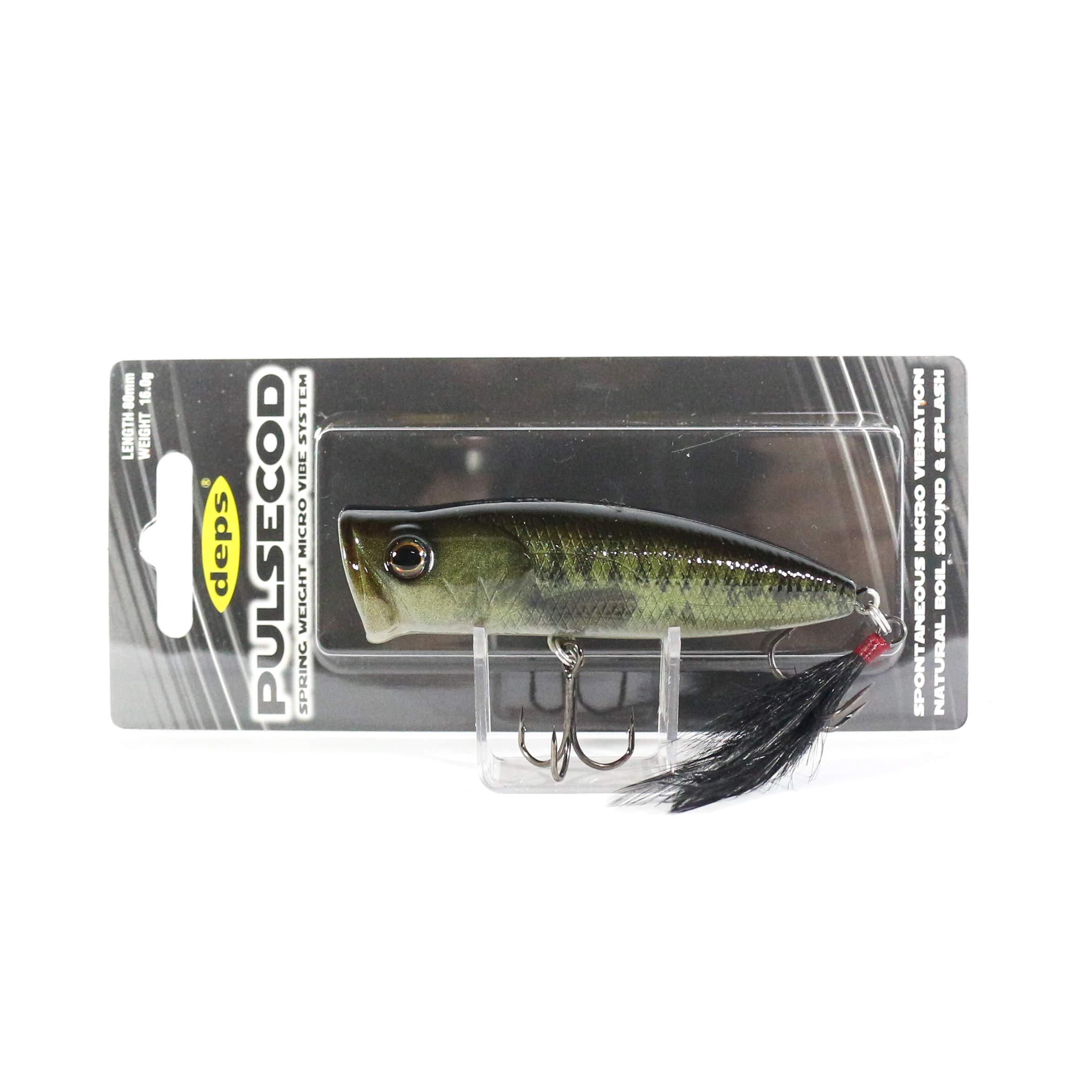 

Deps Popper Pulse Cod 80mm 16g Real Largemouth #10