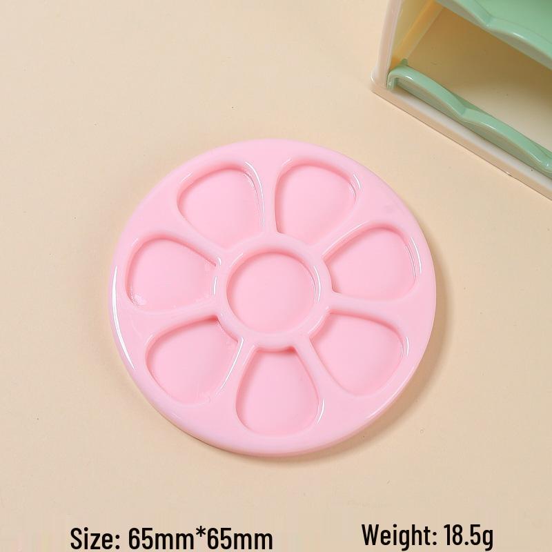 Cartoon Flower Round Plate Handmade Resin Accessories for DIY Crafts and Jewelry