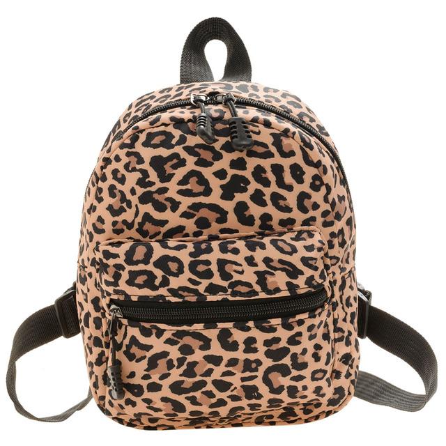 Women's Backpacks Trend Nylon Female Bag Animal Printing Small Ladies Backpacks School Bags for Teen Girls Knapsack