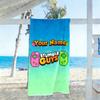 Stumble Guys Customize Your Name Beach Towel Super Soft & Absorbent Suitable for Swimming Gym Camping Yoga Vacation