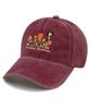 Bichiseuaenkeulim Creaf Stone-Washed Ball Cap-Burgundy