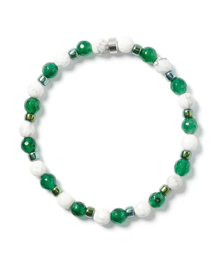 Green Point Triple Mix Gemstone Bracelet (C2503AC1343_GN)