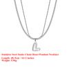 EFFIE QUEEN Stainless Steel 18k Gold Snake Chain Heart Pendant Necklace Romantic Jewelry for Women Wedding Party Banquet STMN08