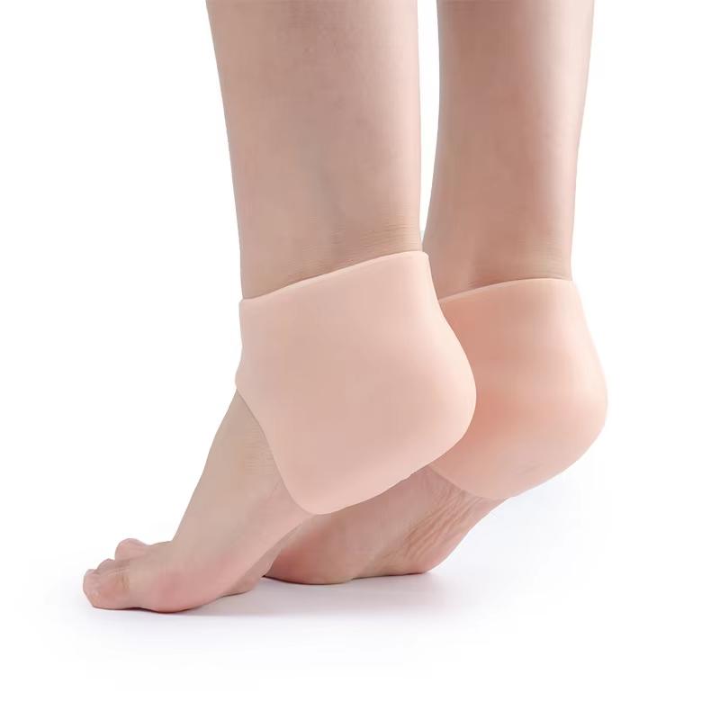 1/2/3pairs Gel Heel Protector for Heel Pain Relief Plantar Fasciitis Dry Cracked Bone Spur Heels Cushion Pads Moisturizing Foot
