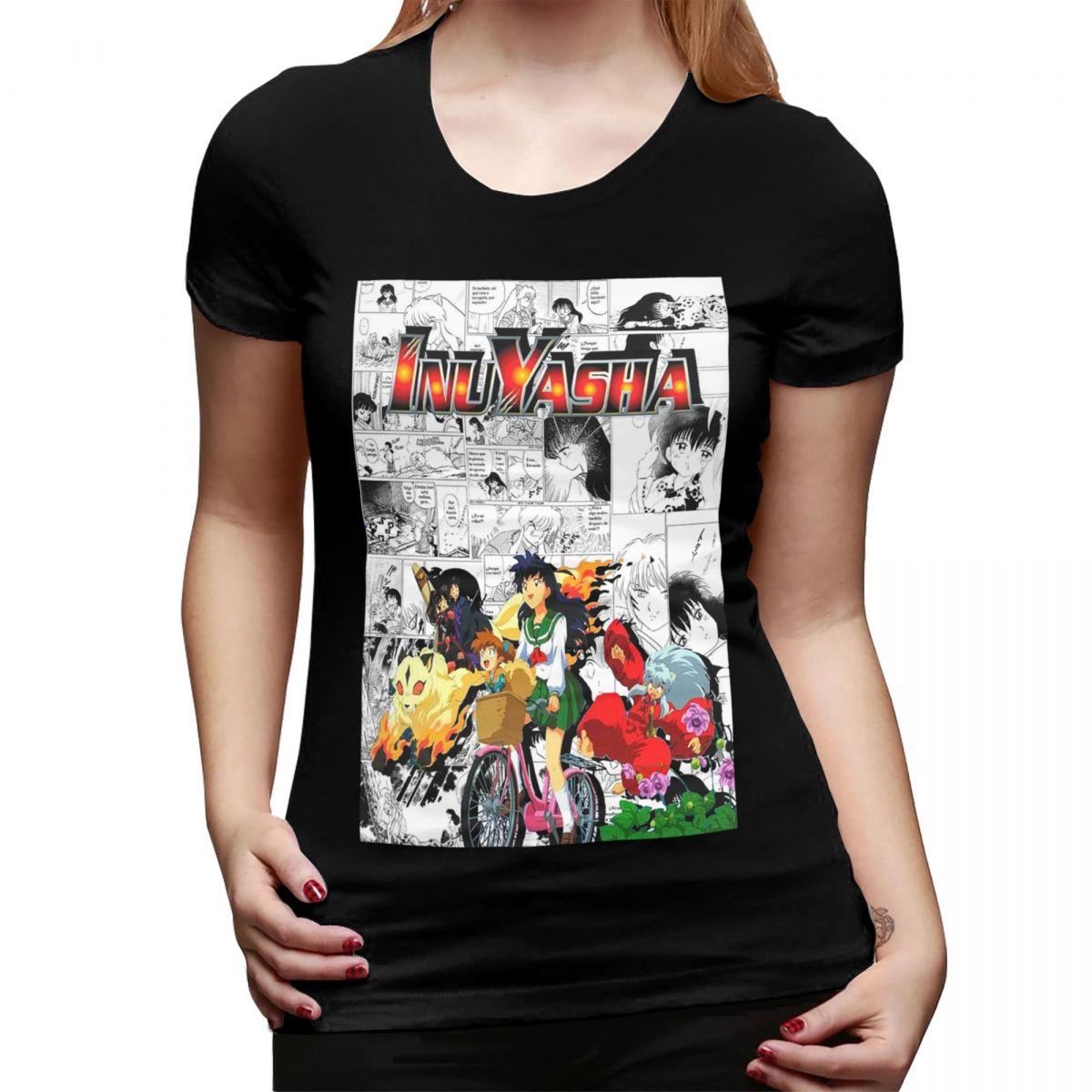

Anime Inuyasha Kagome Higurashi TShirt for Women ONeck Streetwear T Shirts Womens Short Sleeve Summer Clothes Tops 4XL