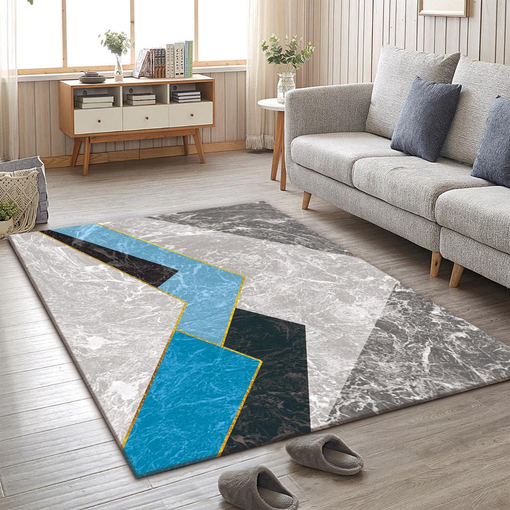 Skandinávský obývací pokoj Minimalistické linie Koberec Ložnice Konferenční stolek Šatní skříň Podložky na podlahu Rohožky ke dveřím